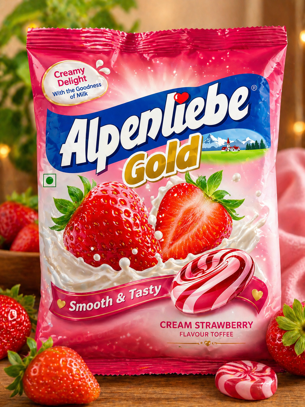 Alpenliebe strawberry (pack of 20)